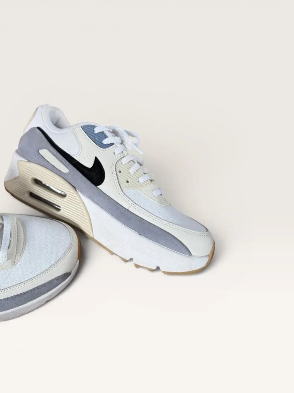 Nike Women’s Chunky Air Max 90 Futura Sneakers White Ashen Slate Orewood Brown